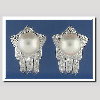 Pearl Earrings with Diamonds